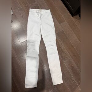 L'AGENCE Classic White Straight Leg Jeans Size 27